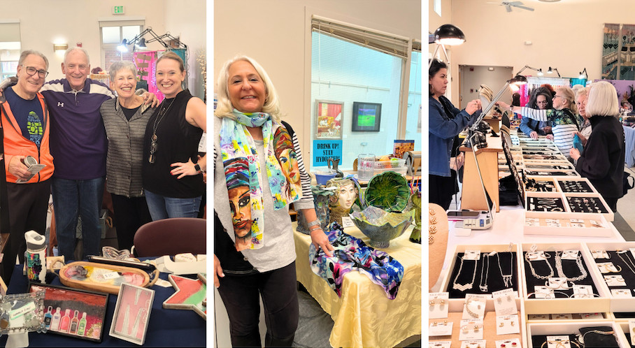 People enjoying themselves at the last craft fair.